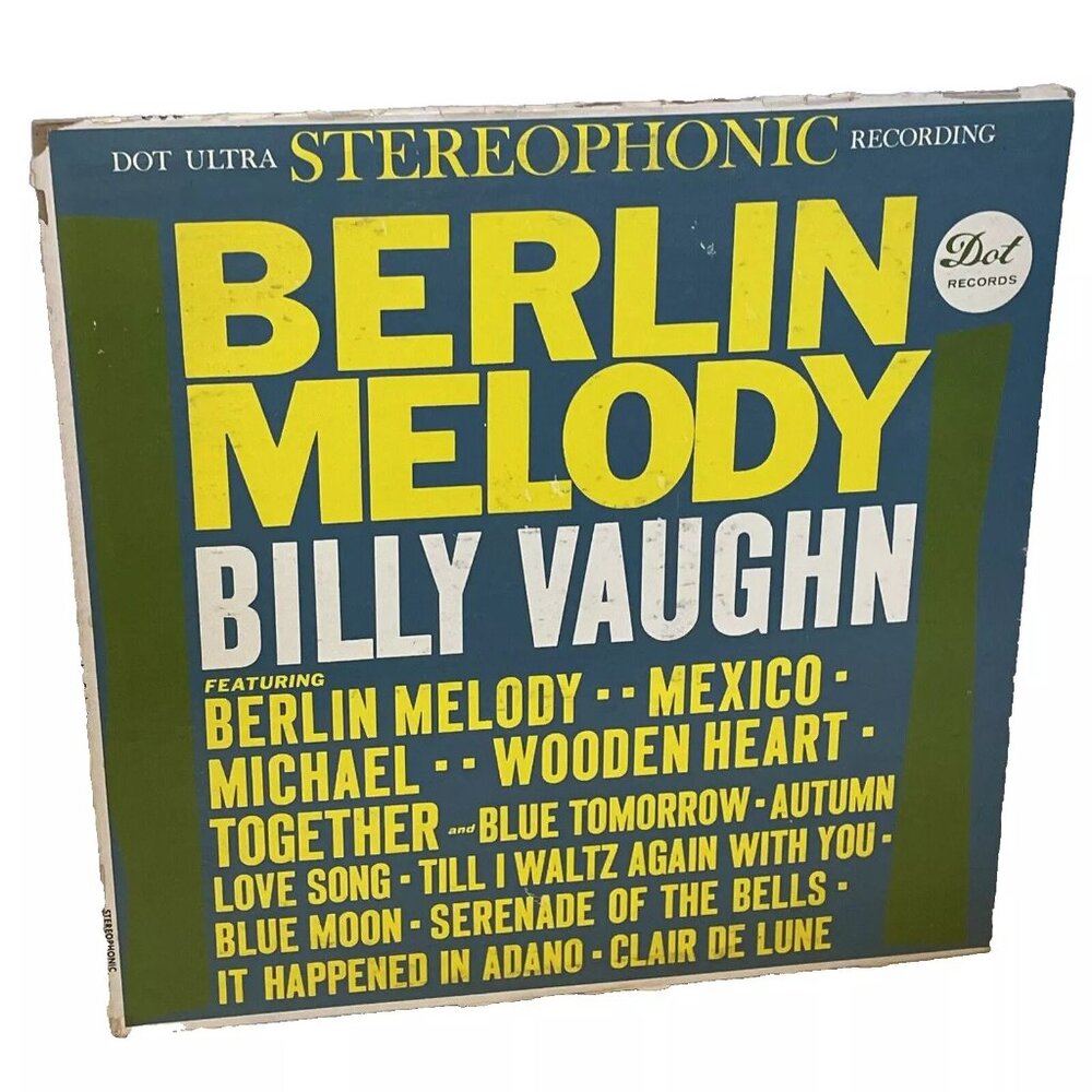 Billy Vaughn And His Orchestra Berlin Melody (Vinyl, 1961) Dot DLP 25396 Good+